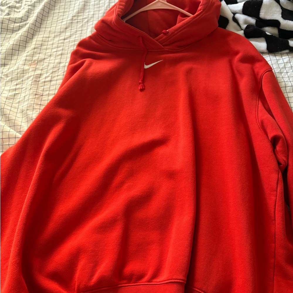Nike Men's Vibrant Red Hoodie
